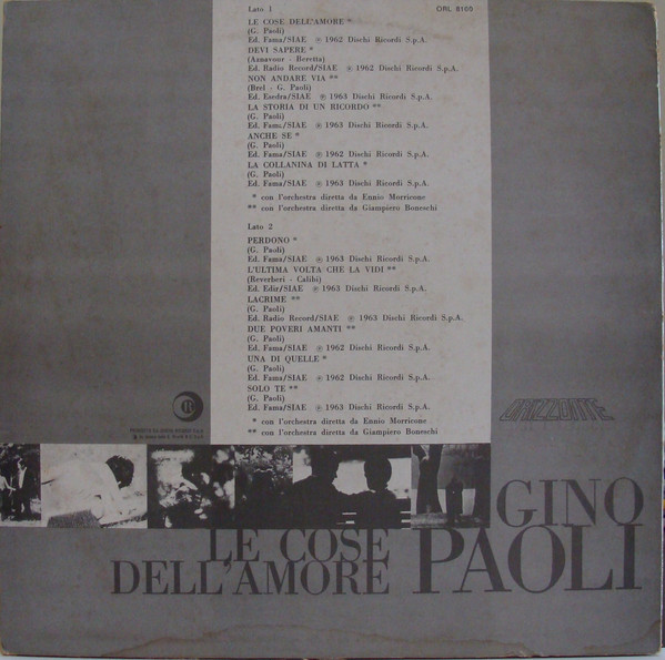 Gino Paoli - Le Cose Dell'Amore