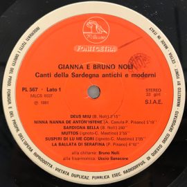 Gianna E Bruno Noli - Canti Della Sardegna Antichi E Moderni