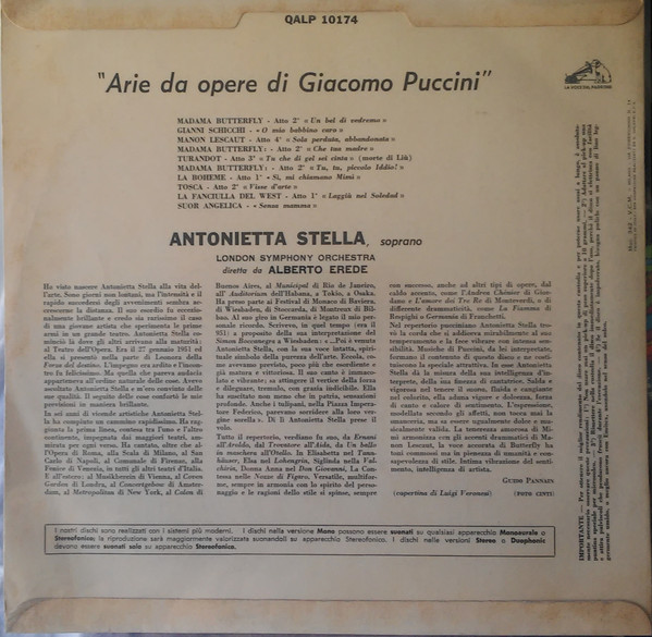 Antonietta Stella - Arie Di Puccini