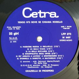 Graziella Di Prospero - Tengo 'No Bove Se Chiama Rosello