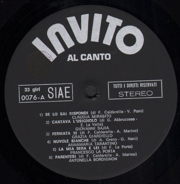 Various - Invito Al Canto