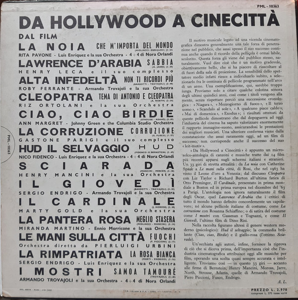 Various - Da Hollywood A Cinecittà