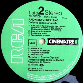 Stelvio Cipriani - Anonimo Veneziano (Colonna Sonora Originale Del Film)