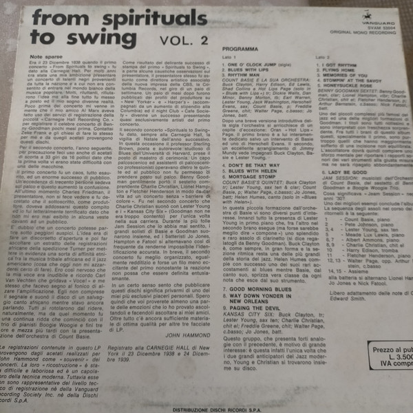 Various - From Spirituals To Swing Vol. 2