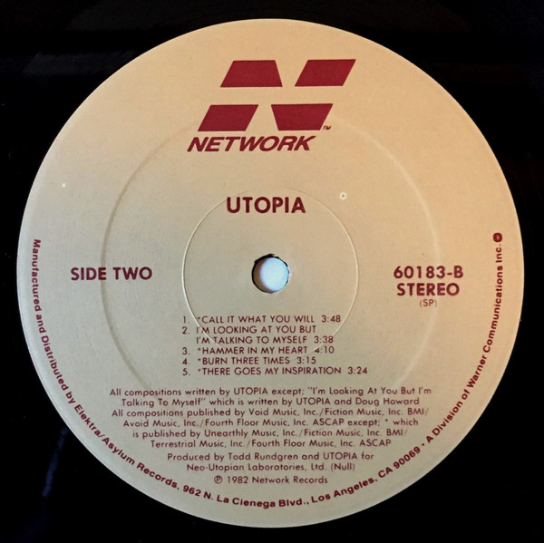 Utopia (5) - Utopia, vinile usato