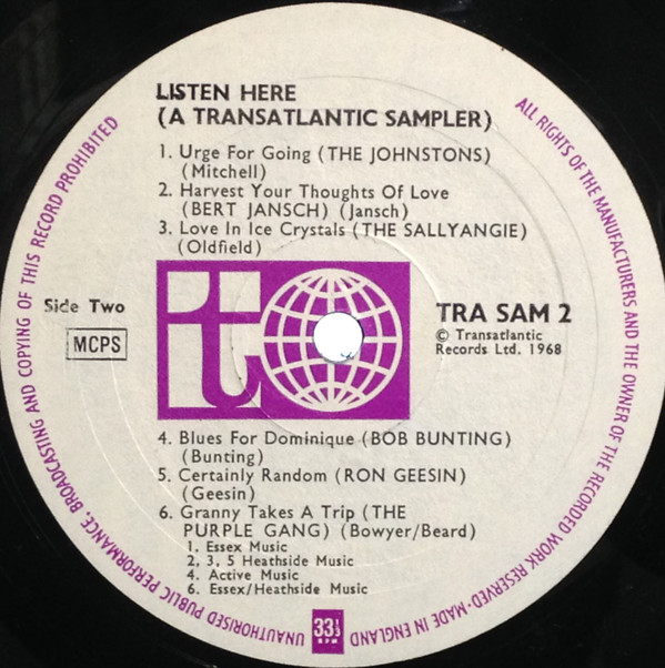 Various - Listen Here! A Transatlantic Sampler