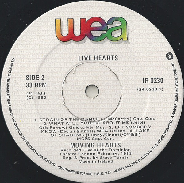 Moving Hearts - Live Hearts