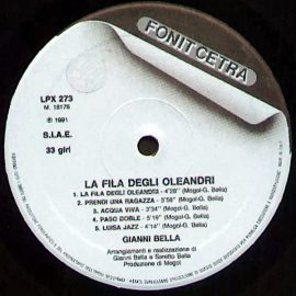 Gianni Bella - La Fila Degli Oleandri