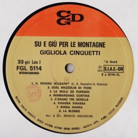 Gigliola Cinquetti - Su E Giù Per Le Montagne