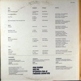 Stan Kenton And His Orchestra - Live At Redlands University