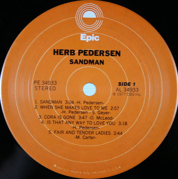 Herb Pedersen - Sandman