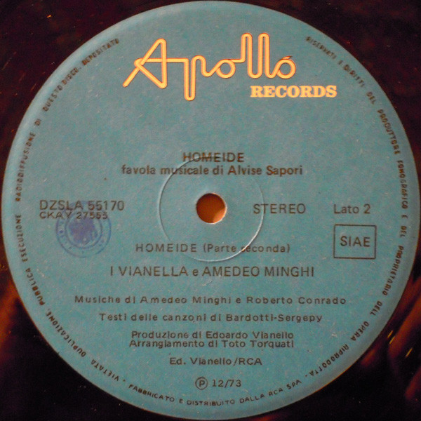 I Vianella E Amedeo Minghi - Homeide