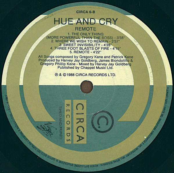 Hue & Cry - Remote