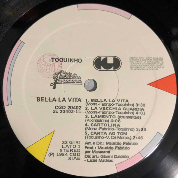 Toquinho - Bella La Vita