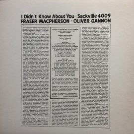 Fraser MacPherson & Oliver Gannon - I Didn't Know About You