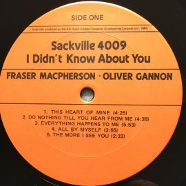 Fraser MacPherson & Oliver Gannon - I Didn't Know About You