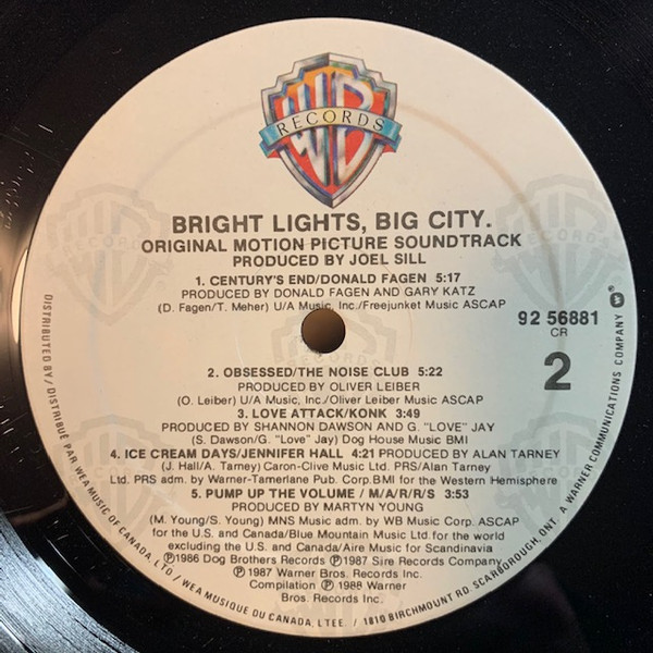 Various - Bright Lights, Big City. (Original Motion Picture Soundtrack)