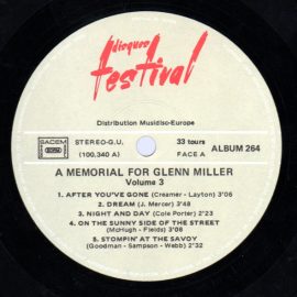 The Glenn Miller Orchestra - A Memorial For Glenn Miller Vol. 3
