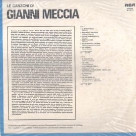 Gianni Meccia - Le Canzoni Di Gianni Meccia