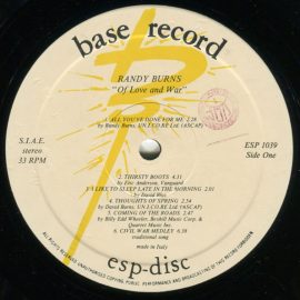 Randy Burns (2) - Of Love And War