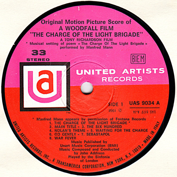 John Addison and The Sinfonia Of London with Manfred Mann - The Charge Of The Light Brigade
