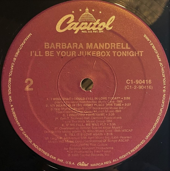 Barbara Mandrell - I'll Be Your Jukebox Tonight