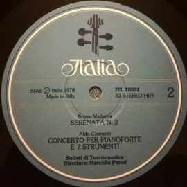 Franco Donatoni / Camillo Togni / Bruno Maderna / Aldo Clementi - Musica Cameristica Contemporanea