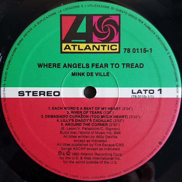 Mink DeVille - Where Angels Fear To Tread