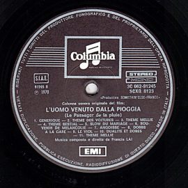 Francis Lai - L'Uomo Venuto Dalla Pioggia (Le Passager De La Pluie)