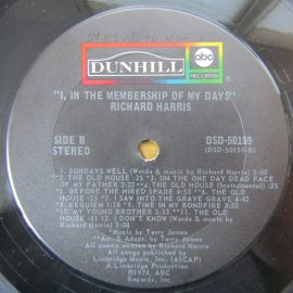 Richard Harris - I, In The Membership Of My Days