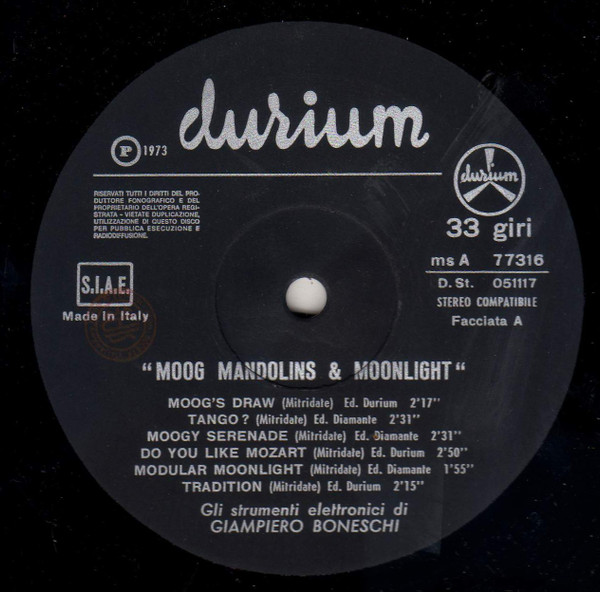 Giampiero Boneschi - Moog Mandolins & Moonlight