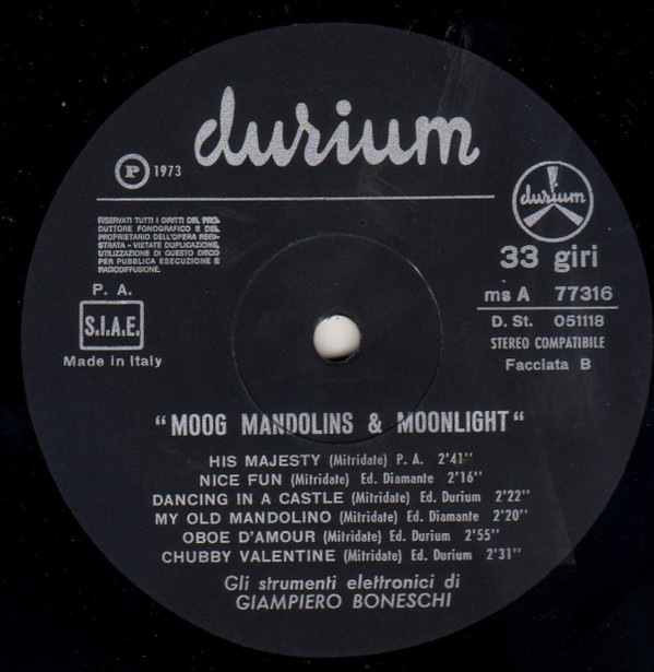 Giampiero Boneschi - Moog Mandolins & Moonlight