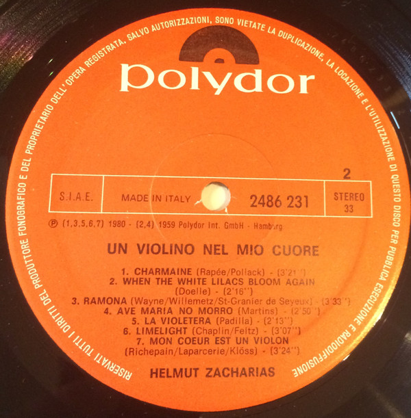 Helmut Zacharias - Un Violino Nel Mio Cuore