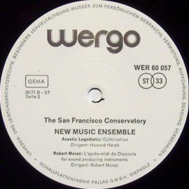 The San Francisco Conservatory New Music Ensemble - Cage - Rush - Logothetis - Moran