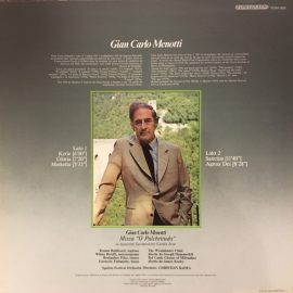 Gian Carlo Menotti, Westminster Choir - Missa "O Pulchritudo"