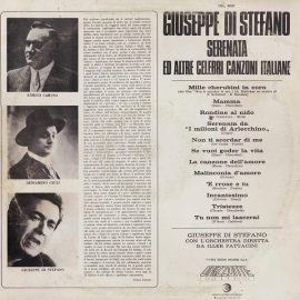 Giuseppe Di Stefano - Serenata Ed Altre Celebri Canzoni Italiane