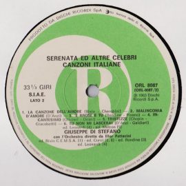 Giuseppe Di Stefano - Serenata Ed Altre Celebri Canzoni Italiane