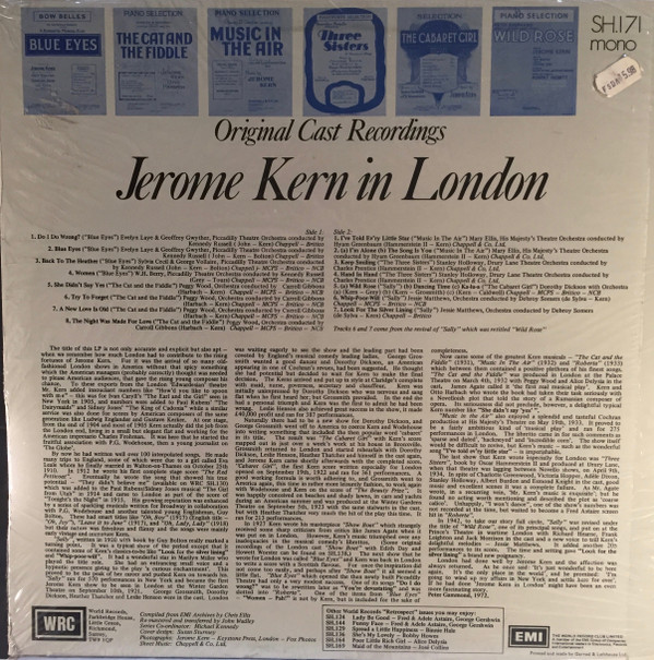 Jerome Kern - Jerome Kern In London Original Cast Recordings