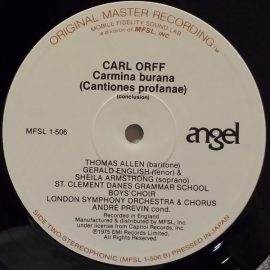 Carl Orff / André Previn, The London Symphony Orchestra* & Chorus*, St. Clement Danes Grammar School Boys' Choir, Sheila Armstrong, Gerald English, Thomas Allen - Carmina Burana