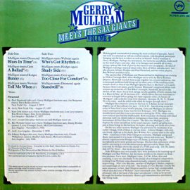 Gerry Mulligan - Meets The Sax Giants Volume 1