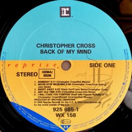 Christopher Cross - Back Of My Mind