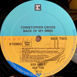 Christopher Cross - Back Of My Mind