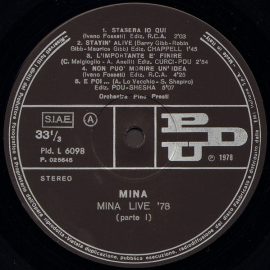 Mina (3) - Live '78