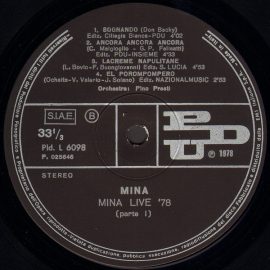 Mina (3) - Live '78