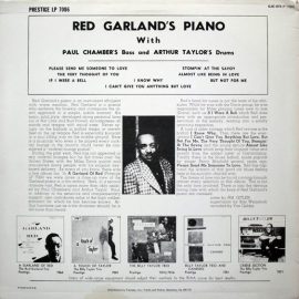 Red Garland With Paul Chambers (3) And Art Taylor - Red Garland's Piano