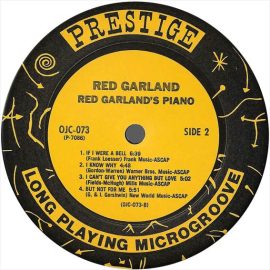 Red Garland With Paul Chambers (3) And Art Taylor - Red Garland's Piano