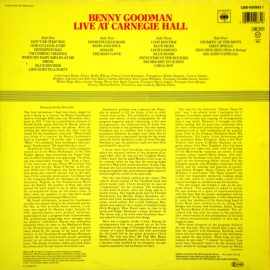 Benny Goodman - Live At Carnegie Hall