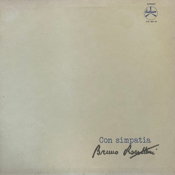 Bruno Rosettani - Con Simpatia