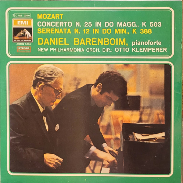 Mozart*, Daniel Barenboim, New Philharmonia Orch.*, Otto Klemperer - Concerto N. 25 In Do Magg., K 503 - Sertenata N. 12 In Do Min., K 388