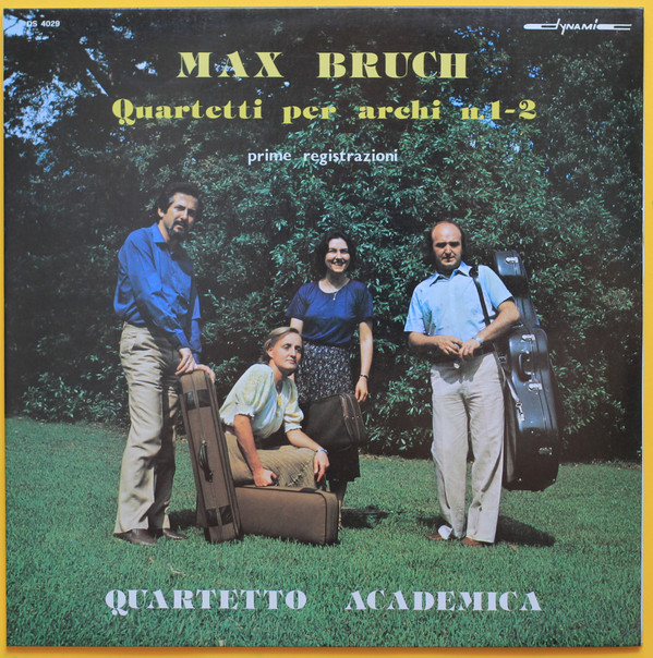 Max Bruch, Quartetto Academica* - Quartetti Per Archi N.1-2